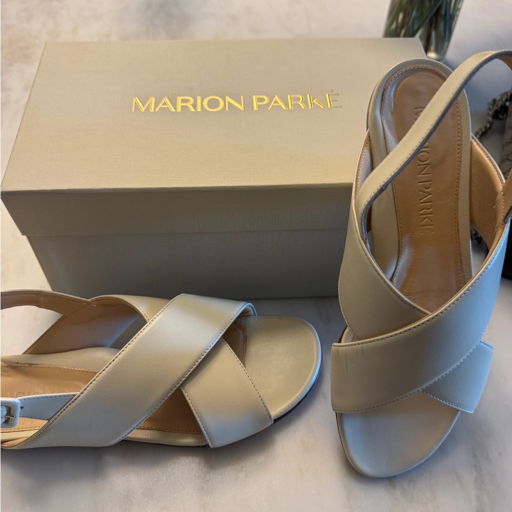 Marion Parke Women's Elegant Cream Sandals